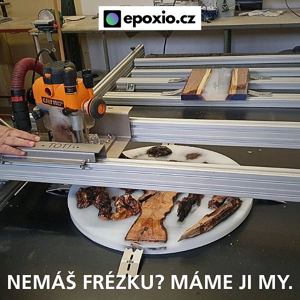 Srovnání a opracování epoxidového odlitku – fréza & bruska u nás