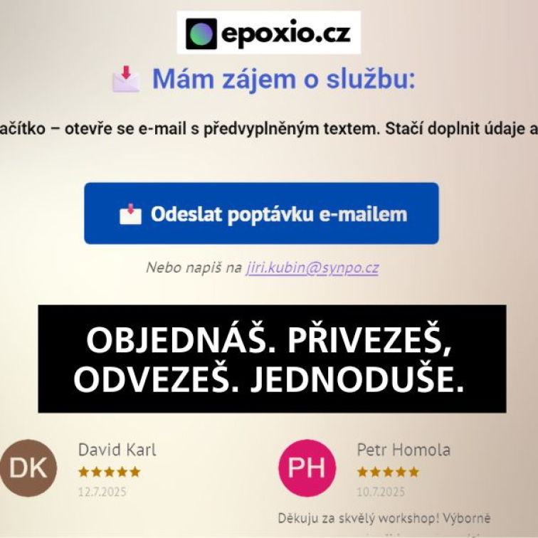 Srovnání a opracování epoxidového odlitku – fréza & bruska u nás