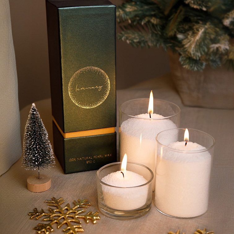 Vánoční sada Luminary – Jade, Mini & skořicový olej jako dárek