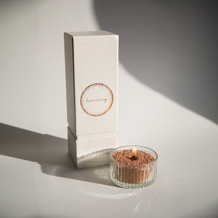Luminary Gold – Luxusní svíčka z přírodního perličkového vosku