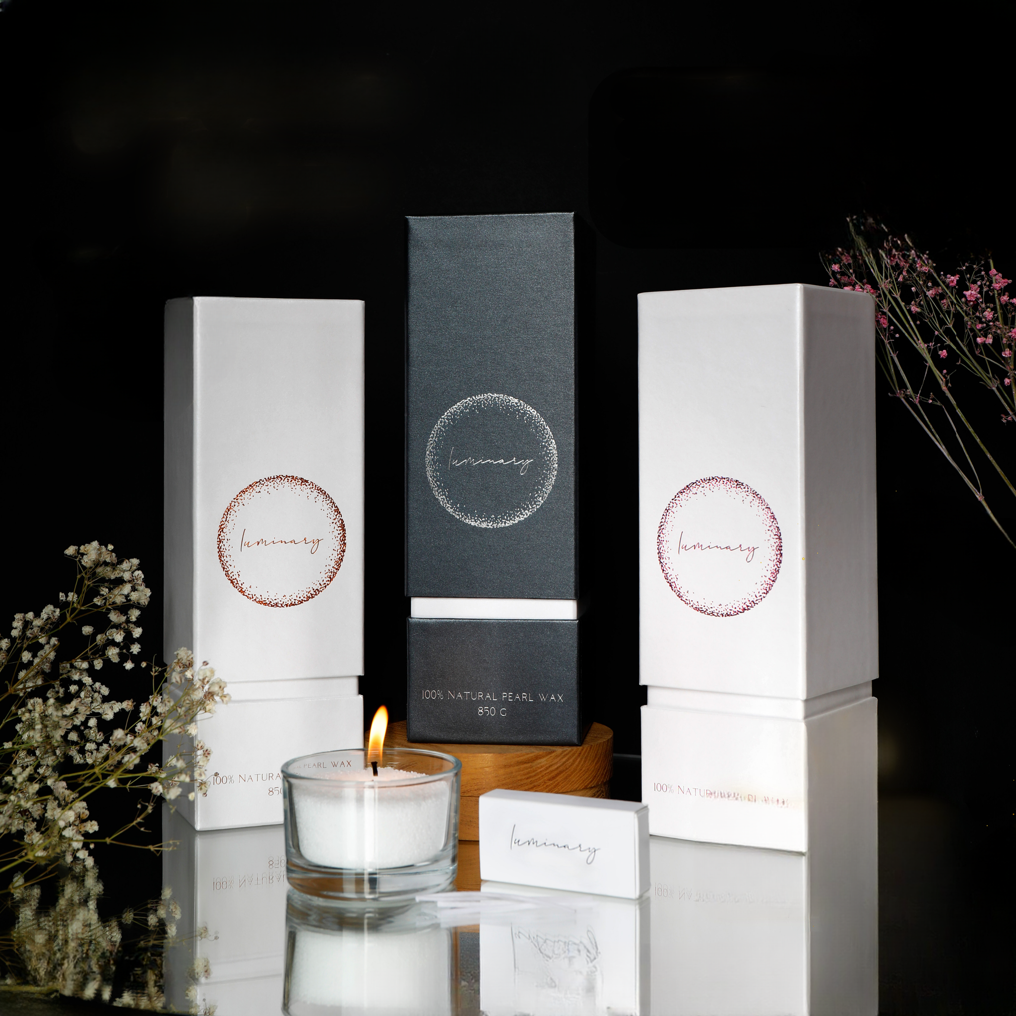 Sada 3 svíček Luminary – Oáza klidu ve vašem domově