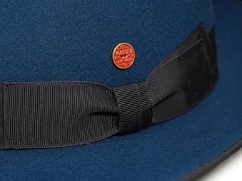 Modrý klobouk Fedora Bogart - Mayser Mio