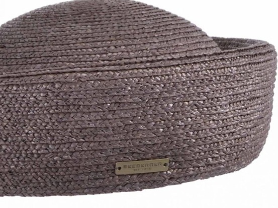 Dámský slaměný klobouček Seeberger – taupe (šedobéžový)