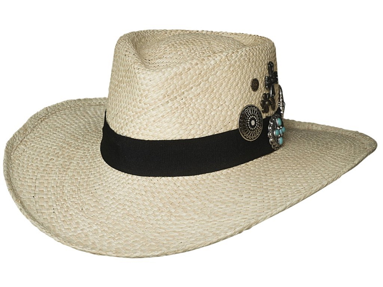 Westernový klobouk WILD AS YOU – ručně zdobený slaměný klobouk
