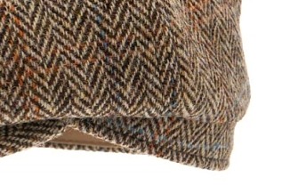 Vlněná tvídová bekovka 8-panel od CTH Ericson - Alan Harris Tweed Camel