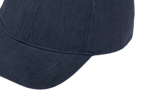Letni modrá lněná kšiltovka od Fiebig