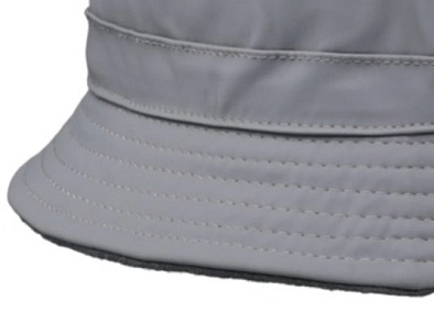 Šedý bucket hat (oboustranný) - nepromokavý podzimní klobouk - Fiebig 1903