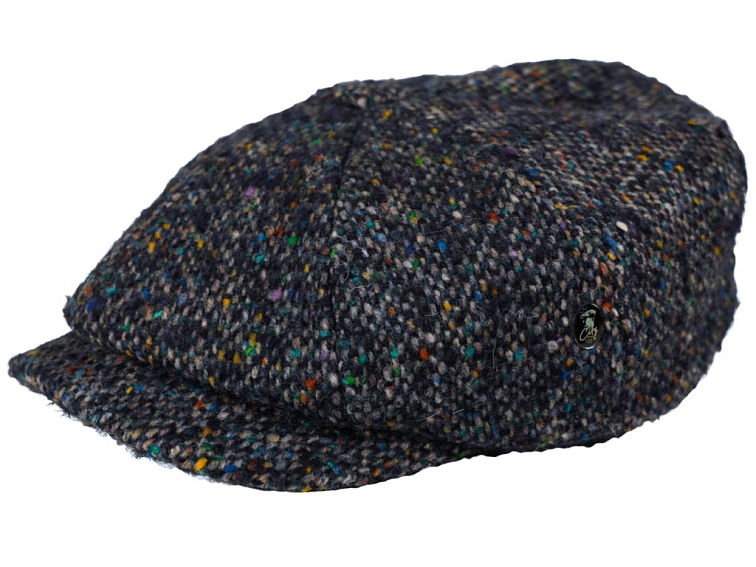 Zimní modrá bekovka Bakerboy od CitySport - Donegal Tweed 301
