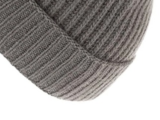 Unisex taupe čepice Fiebig s kašmírem