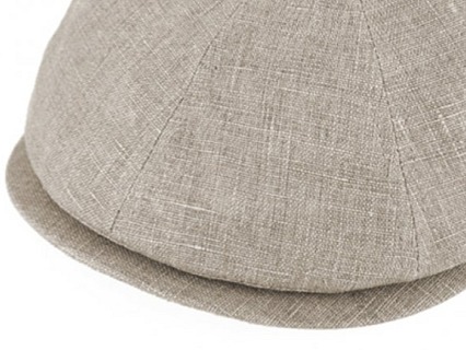 Lněná béžová bekovka 8-panel od Fiebig - Hatteras