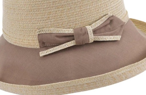 Dámský letní klobouk Bolero z papírové slámy a látky
