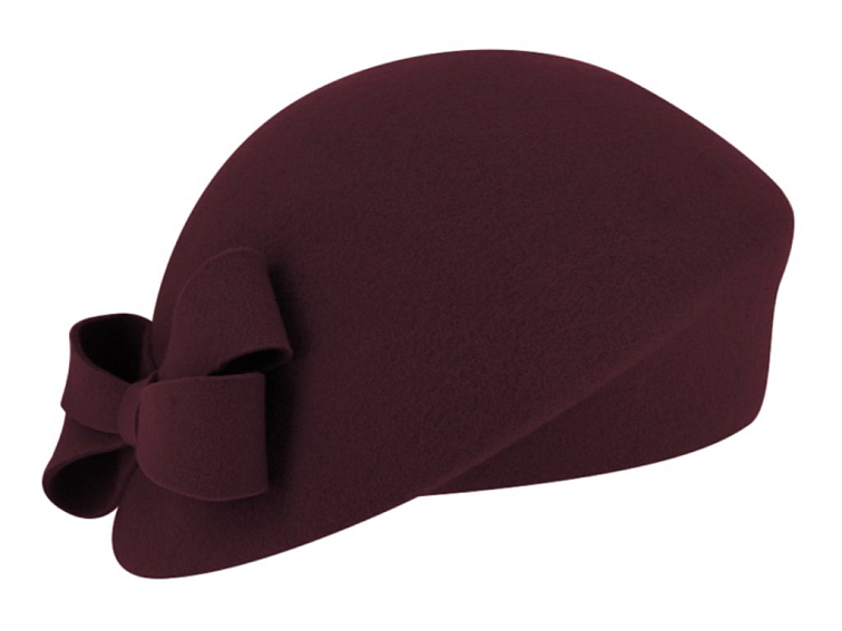 Dámská bordo plstěná lodička Fiebig