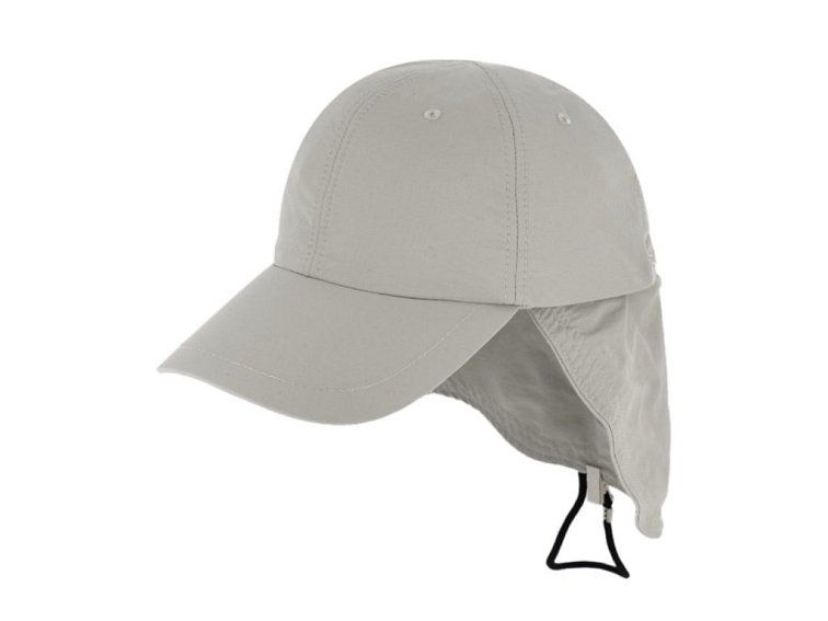 Kšiltovka šedá s ochrannou plachetku na krk - Baseball Cap Fiebig