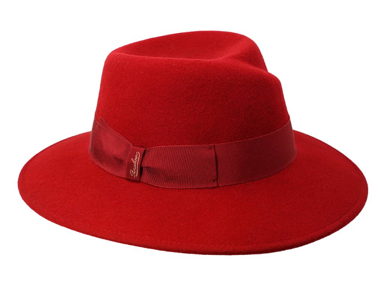 Dámský červený klobouk Borsalino - Romy