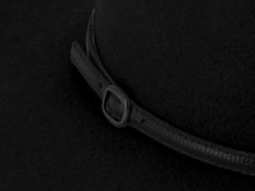 Dámský černý klobouk vlněný od Fiebig s širší krempou - Big Brim