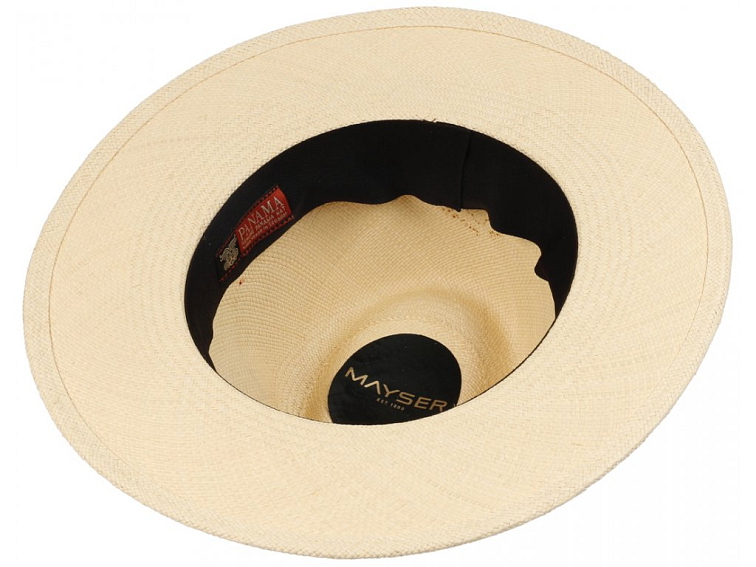 Luxusní klobouk Fedora - ručně pletený, UV faktor 80 - Ekvádorská panama - Mayser Gedeon Nature