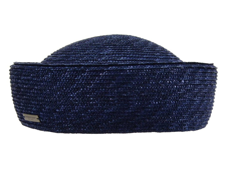 Dámský slaměný klobouček Seeberger – modrá lodička - UV FAKTOR 80