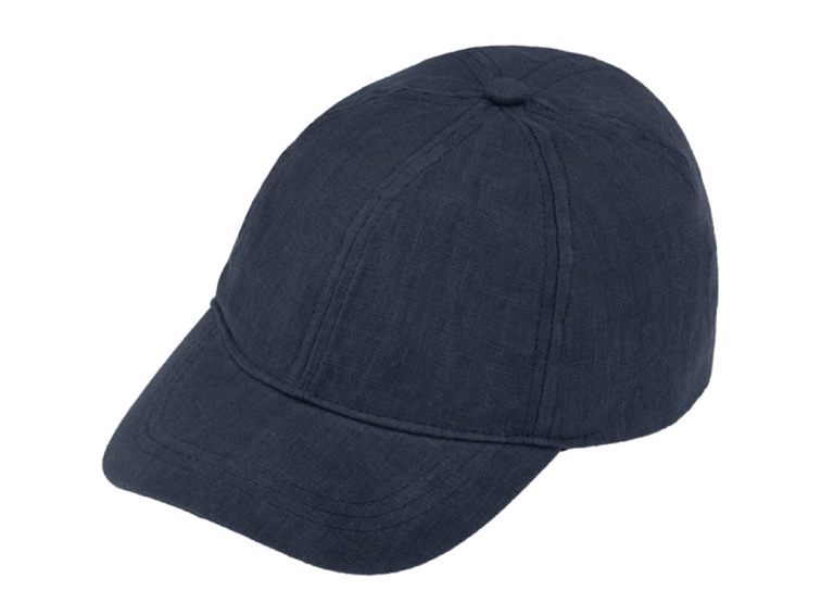 Letni modrá lněná kšiltovka od Fiebig