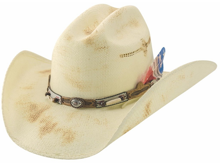 Westernový klobouk BANDERA – bangora s ozdobami