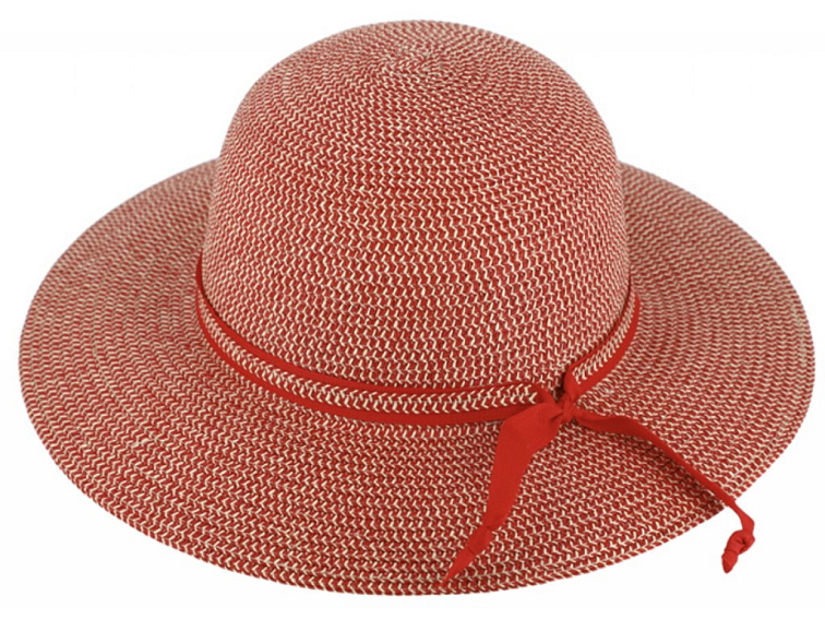 Klasický dámský slaměný klobouk Fiebig - Brim Hat Melange