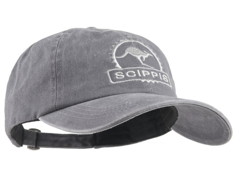 Australská šedá kšiltovka z seprané bavlny - CANVAS CAP