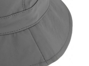 Nepromokavý šedý bucket hat - podzimní voděodolný klobouk - Fiebig 1903