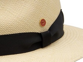 Luxusní panamský klobouk - klobouk Fedora - ručně pletený, UV faktor 80 - Ekvádorská panama