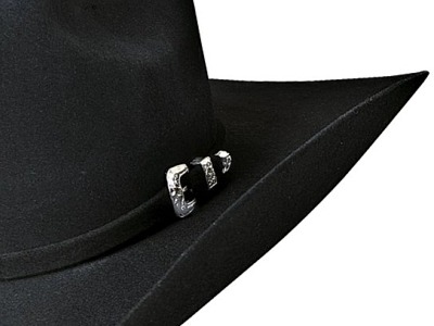 Westernový černý klobouk LEGACY 8x