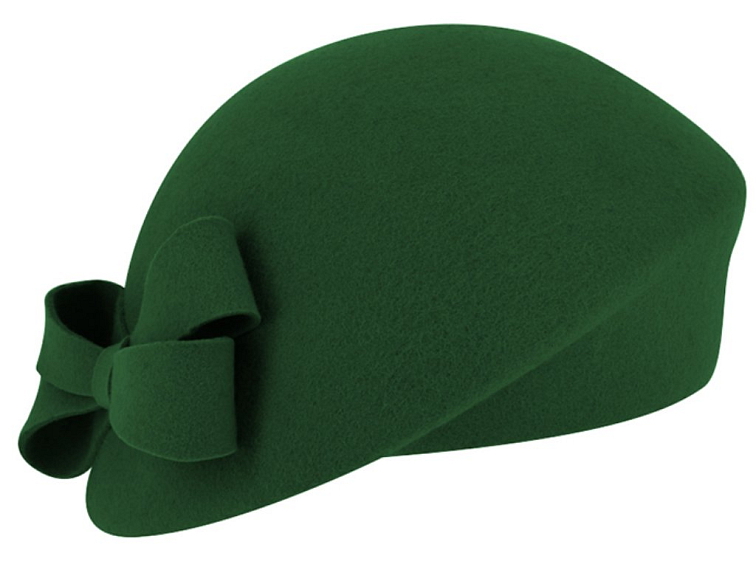 Dámská zelená plstěná lodička Fiebig