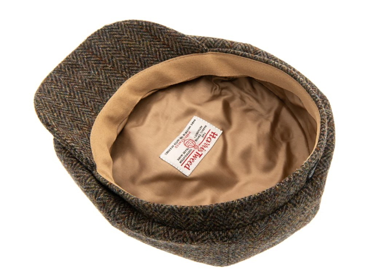 Vlněná tvídová bekovka 8-panel od CTH Ericson - Alan Harris Tweed