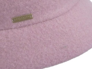 Bucket hat - zimní růžový vlněný klobouček - Seeberger