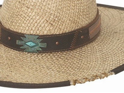 Westernový slaměný klobouk NO RULES