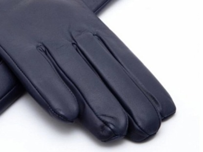 Dámské modré kožené rukavice vlněná podšívka - Carlsbad Hat