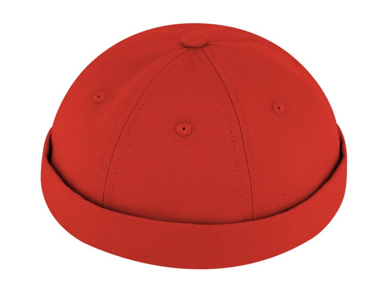 Bavlněná červená čepice - Docker - Fiebig