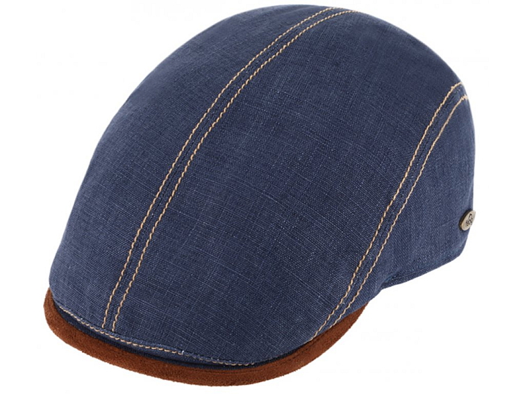 Pánská modrá letní bekovka s UV faktorem 50 - Fiebig since 1903