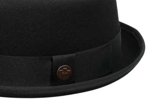 Černý pork pie klobouk s černou stuhou - Goorin Bros
