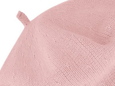 Bavlněný letní baret dámský - Flora - Růžová