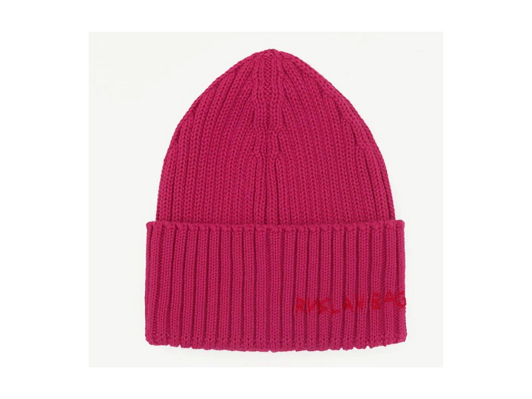 Vlněná růžová čepice Ruslan Baginskiy - Hand-embroidered Beanie
