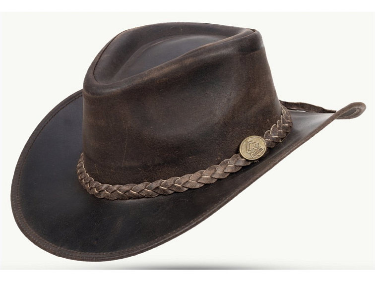 Australský klobouk kožený - FITZROY