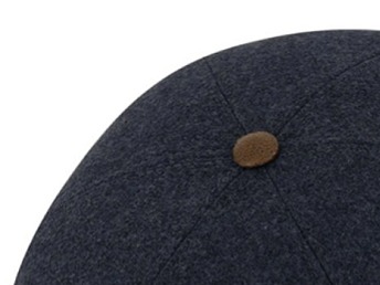 Zimní retro bekovka 6-panel od Fiebig vlna - modrá