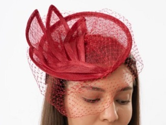 Fascinátor - červený