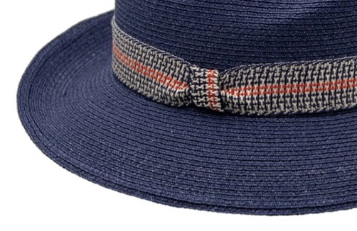 Luxusní dámský nemačkavý modrý klobouk Fedora - ručně šitý, UV faktor 80 - Mayser Simone