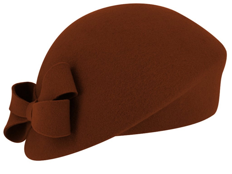 Dámská hnědá plstěná lodička Fiebig