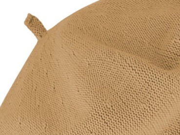 Bavlněný letní baret dámský - Flora - Béžová