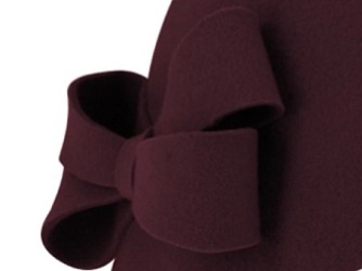 Dámská bordo plstěná lodička Fiebig