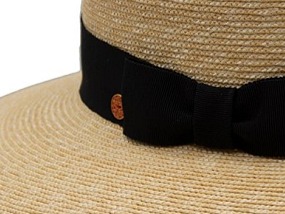 Slaměný klobouk - Pork-pie Jil s širší asymetrickou krempou - Mayser - UV faktor 80
