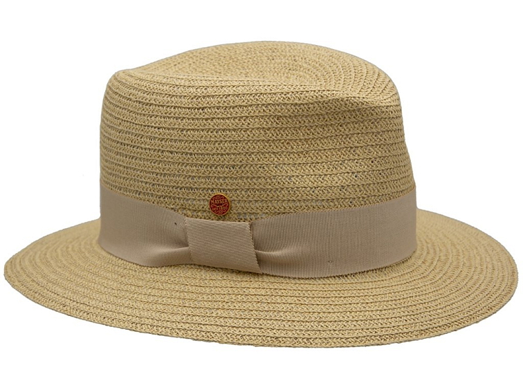 Béžový dámský klobouk Fedora - Mayser Nane
