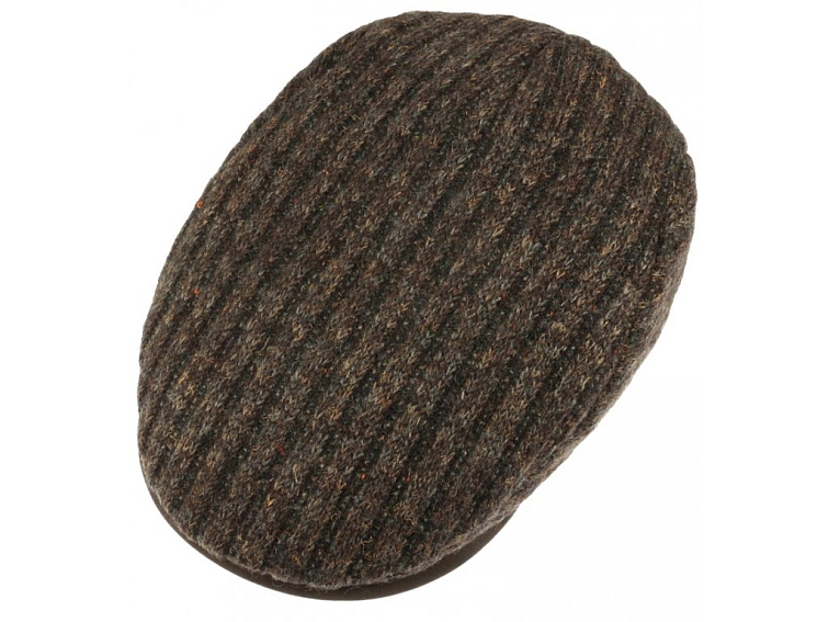 Pánská zimní pletená hnědá vlněná bekovka - Mayser - Matteo (ušní klapky)