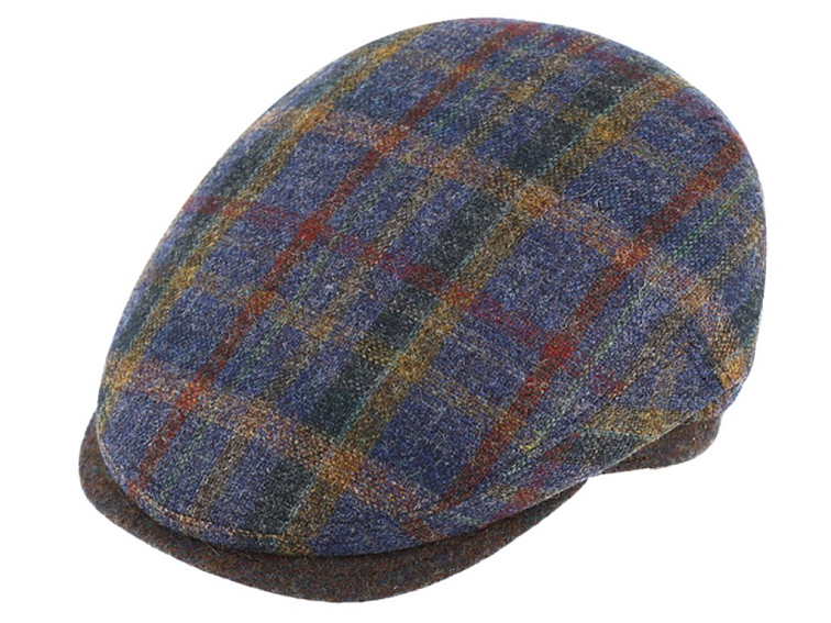 Pánská kostkovaná vlněná bekovka - Fiebig