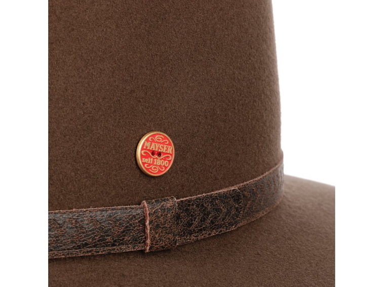 Cestovní nemačkavý voděodolný béžový klobouk Mayser - Cowboy Hat